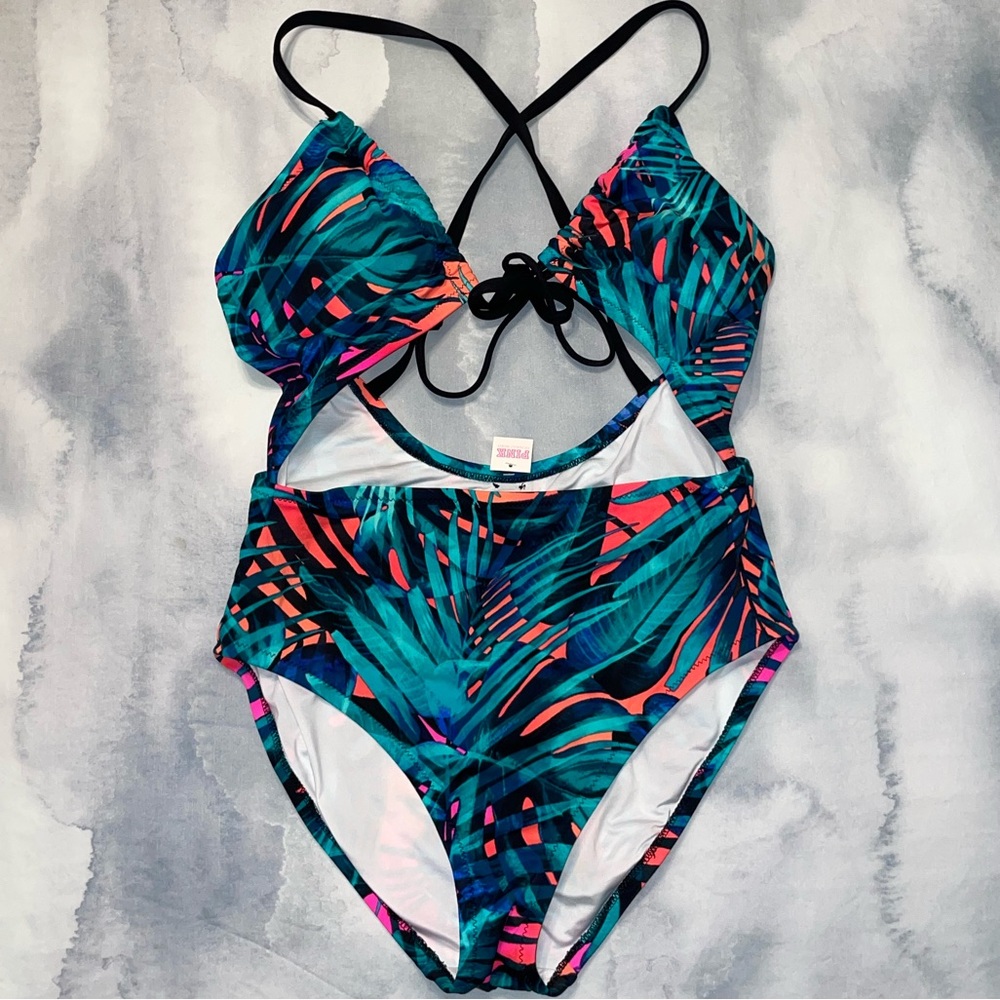Victoria’s Secret Pink One Piece Cutout Swimsuit